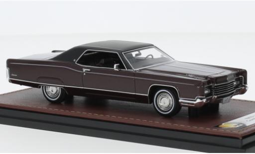 Miniature Lincoln Continental 1/43 GLM Coupe rouge foncé/noire 1970 Lincoln Continental 1/43 GLM Coupe rouge foncé/noire 1970 miniature