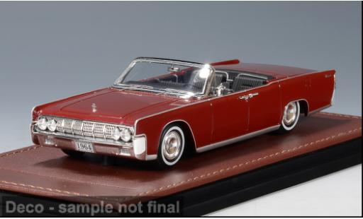 Miniature Lincoln Continental 1/43 GLM Cabriolet rouge 1964 1:43 Lincoln Continental 1/43 GLM Cabriolet rouge 1964 1:43 miniature