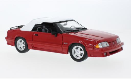 Miniature Ford Mustang 1/18 GMP GT Cabriolet rouge/blanche Beverly Hills Cop II 1991 Ford Mustang 1/18 GMP GT Cabriolet rouge/blanche Beverly Hills Cop II 1991 miniature