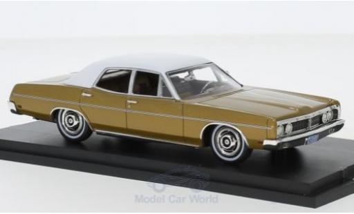Miniature Ford Galaxy 1/43 Goldvarg Collections Galaxie metallise beige/blanche 1970 Ford Galaxy 1/43 Goldvarg Collections Galaxie metallise beige/blanche 1970 miniature