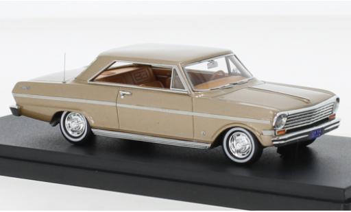Miniature Chevrolet Nova 1/43 Goldvarg Collections metallise beige 1963 Chevrolet Nova 1/43 Goldvarg Collections metallise beige 1963 miniature