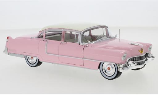 Miniature Cadillac Fleetwood 1/24 Greenlight Series 60 rose/blanche 1955 Cadillac Fleetwood 1/24 Greenlight Series 60 rose/blanche 1955 miniature