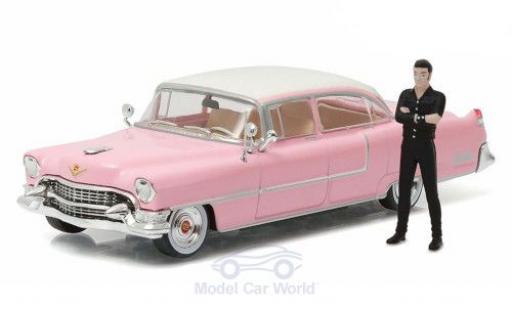 Miniature Cadillac Fleetwood 1/64 Greenlight Series 60 rose/blanche Bullitt 1955 mit Elvis Figur Cadillac Fleetwood 1/64 Greenlight Series 60 rose/blanche Bullitt 1955 mit Elvis Figur miniature