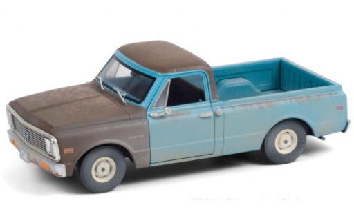 Miniature Chevrolet C-10 1/24 Greenlight bleue/grise 1971 Independence Day avec traces d Chevrolet C-10 1/24 Greenlight bleue/grise 1971 Independence Day avec traces d miniature