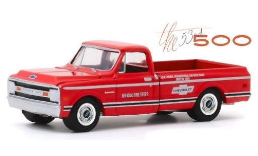 Miniature Chevrolet C-10 1/64 Greenlight rouge/Dekor Official Fire Truck 1969 53rd Annual Indianapolis 500 Mile Race Chevrolet C-10 1/64 Greenlight rouge/Dekor Official Fire Truck 1969 53rd Annual Indianapolis 500 Mile Race miniature