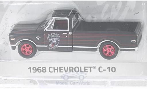 Miniature Chevrolet C-10 1/64 Greenlight noire/rouge Gas Monkey Garage 1968 Chevrolet C-10 1/64 Greenlight noire/rouge Gas Monkey Garage 1968 miniature