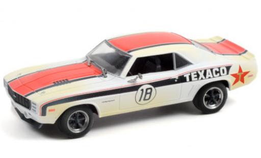 Miniature Chevrolet Camaro 1/43 Greenlight RS No.18 Texaco 1969 avec Einsatzspuren Chevrolet Camaro 1/43 Greenlight RS No.18 Texaco 1969 avec Einsatzspuren miniature