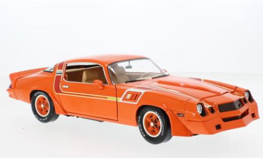 Miniature Chevrolet Camaro 1/18 Greenlight Z28 Hugger General Motors Special orange 1980 1:18 Chevrolet Camaro 1/18 Greenlight Z28 Hugger General Motors Special orange 1980 1:18 miniature