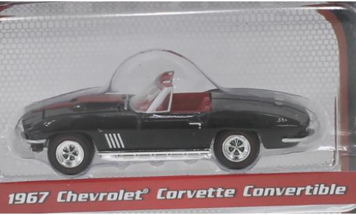Miniature Chevrolet Corvette 1/64 Greenlight Cabriolet noire/rouge 1967 Chevrolet Corvette 1/64 Greenlight Cabriolet noire/rouge 1967 miniature