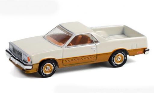 Miniature Chevrolet El Camino 1/64 Greenlight SS beige/bronze 1980 Chevrolet El Camino 1/64 Greenlight SS beige/bronze 1980 miniature
