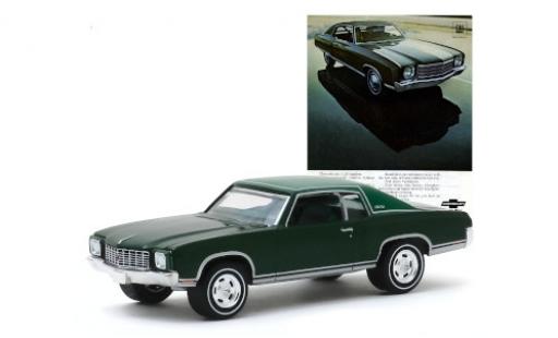 Miniature Chevrolet Monte Carlo 1/64 Greenlight metallise verte/matt-verte 1970 Chevrolet Monte Carlo 1/64 Greenlight metallise verte/matt-verte 1970 miniature