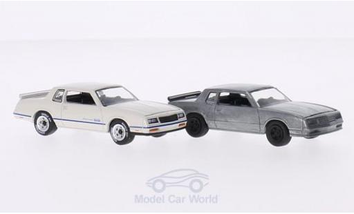 Miniature Chevrolet Monte Carlo 1/64 Greenlight SS 1984 2er-Set in PC-Box je 1x blanche/bleue und 1x unlackiert FirstCut Chevrolet Monte Carlo 1/64 Greenlight SS 1984 2er-Set in PC-Box je 1x blanche/bleue und 1x unlackiert FirstCut miniature