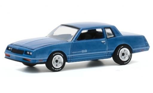 Miniature Chevrolet Monte Carlo 1/64 Greenlight SS metallise bleue 1984 Testfahrzeug Chevrolet Monte Carlo 1/64 Greenlight SS metallise bleue 1984 Testfahrzeug miniature