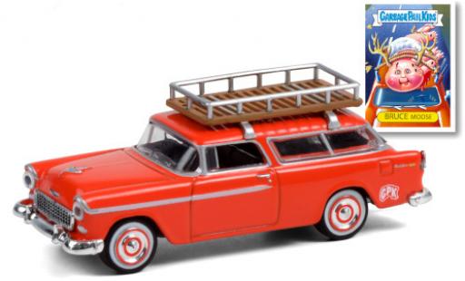 Miniature Chevrolet Nomad 1/64 Greenlight orange GPK - Garbage Pail Kids 1955 mit Dachgepäckträger Chevrolet Nomad 1/64 Greenlight orange GPK - Garbage Pail Kids 1955 mit Dachgepäckträger miniature