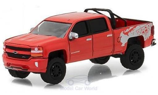 Miniature Chevrolet Silverado 1/64 Greenlight 1500 rouge 2018 Chevrolet Silverado 1/64 Greenlight 1500 rouge 2018 miniature