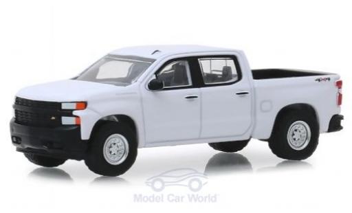 Miniature Chevrolet Silverado 1/64 Greenlight 1500 blanche 2019 Chevrolet Silverado 1/64 Greenlight 1500 blanche 2019 miniature