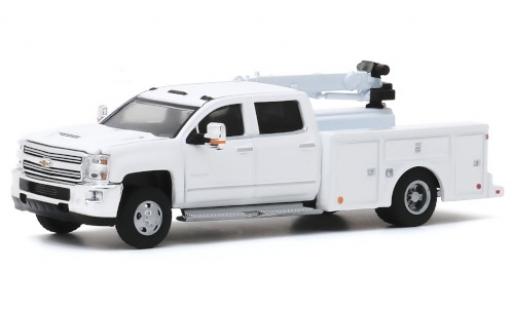 Miniature Chevrolet Silverado 1/64 Greenlight 3500HD Crane Truck blanche 2016 Chevrolet Silverado 1/64 Greenlight 3500HD Crane Truck blanche 2016 miniature