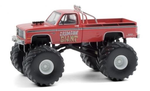 Miniature Chevrolet Silverado 1/64 Greenlight Monster Truck Crimson Giant 1987 Chevrolet Silverado 1/64 Greenlight Monster Truck Crimson Giant 1987 miniature