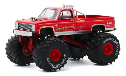 Miniature Chevrolet Silverado 1/64 Greenlight Monster Truck Nitemare II 1986 Chevrolet Silverado 1/64 Greenlight Monster Truck Nitemare II 1986 miniature
