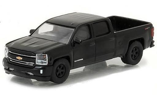Miniature Chevrolet Silverado 1/64 Greenlight noire 2016 Chevrolet Silverado 1/64 Greenlight noire 2016 miniature