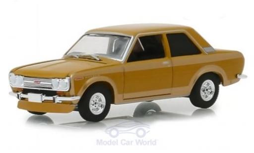 Datsun 510 1/64 Greenlight beige 1968 miniature