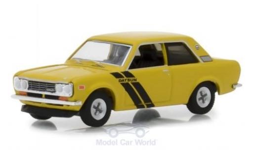 Miniature Datsun 510 1/64 Greenlight jaune 1972 Datsun 510 1/64 Greenlight jaune 1972 miniature