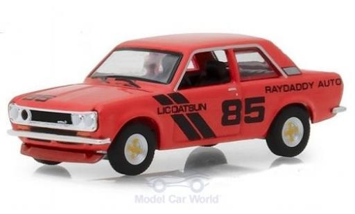 Miniature Datsun 510 1/64 Greenlight Raydaddy Auto rouge 1971 #85 Datsun 510 1/64 Greenlight Raydaddy Auto rouge 1971 #85 miniature