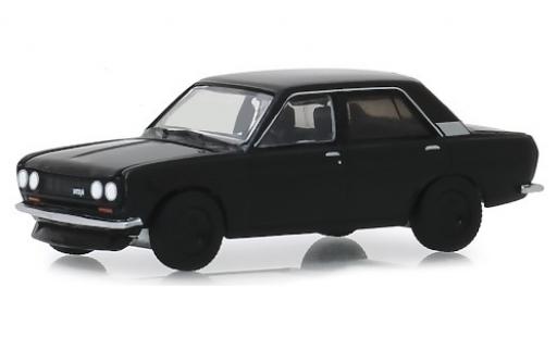 Datsun 510 1/64 Greenlight noire 1970 miniature
