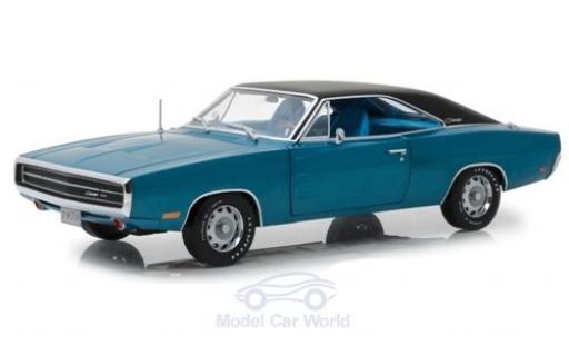 Miniature Dodge Charger 1970 1/18 Greenlight 500 metallise bleue/noire 1970 Dodge Charger 1970 1/18 Greenlight 500 metallise bleue/noire 1970 miniature