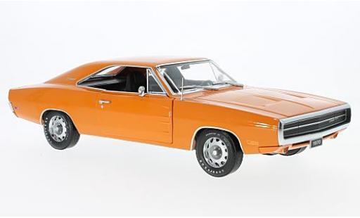 Miniature Dodge Charger 1/18 Greenlight 500 orange 1970 Dodge Charger 1/18 Greenlight 500 orange 1970 miniature