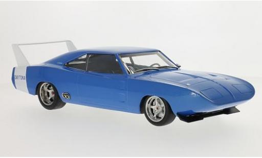 Miniature Dodge Charger 1/18 Greenlight Daytona Custom metallise bleue/blanche 1969 les portes et capos fermé Dodge Charger 1/18 Greenlight Daytona Custom metallise bleue/blanche 1969 les portes et capos fermé miniature
