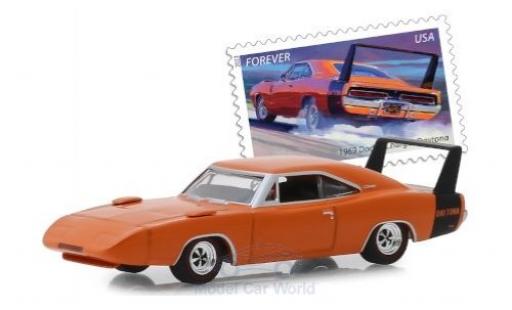Miniature Dodge Charger 1/64 Greenlight Daytona orange/noire 1969 Dodge Charger 1/64 Greenlight Daytona orange/noire 1969 miniature