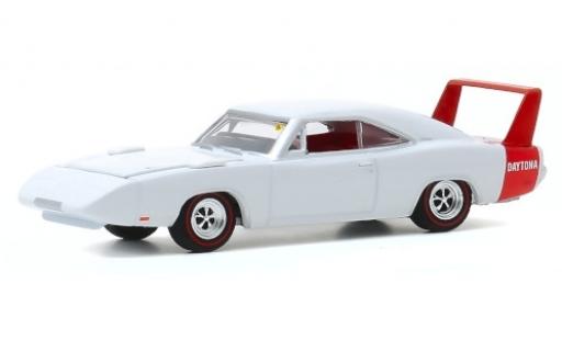 Miniature Dodge Charger 1/64 Greenlight Daytona blanche/rouge 1969 Dodge Charger 1/64 Greenlight Daytona blanche/rouge 1969 miniature