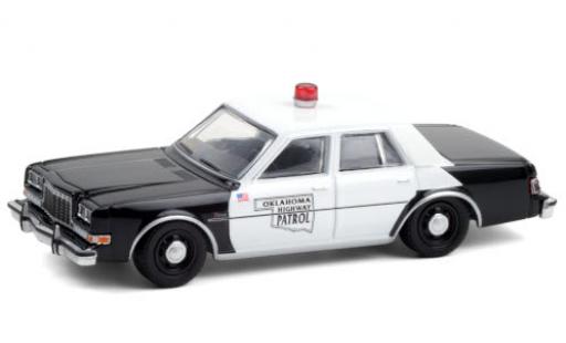 Dodge Diplomat 1/64 Greenlight Oklahoma Highway Patrol 1985 miniature