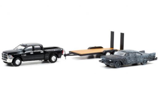 Miniature Dodge RAM 1/64 Greenlight 2500 matt-noire 2018 mit 1958 Plymouth Fury brandbeschädigt und Zweiachsautotransporter mit Auffharrampen Christine Dodge RAM 1/64 Greenlight 2500 matt-noire 2018 mit 1958 Plymouth Fury brandbeschädigt und Zweiachsautotransporter mit Auffharrampen Christine miniature