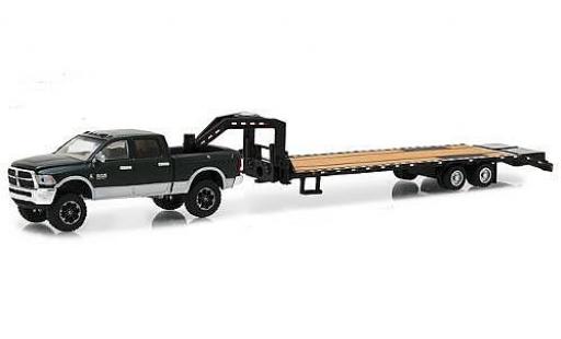 Miniature Dodge RAM 1/64 Greenlight Ram 2500 metallise verte/grise 2017 avec Schwanenhals-remorque Dodge RAM 1/64 Greenlight Ram 2500 metallise verte/grise 2017 avec Schwanenhals-remorque miniature