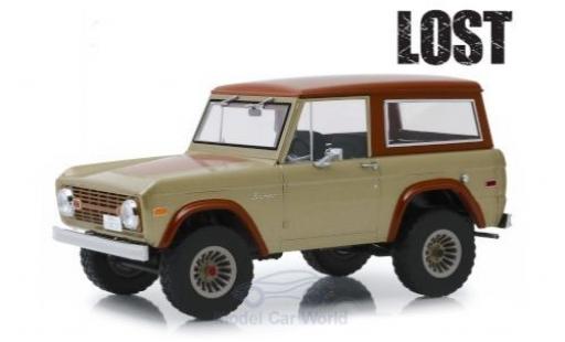 Miniature Ford Bronco 1/18 Greenlight beige/marron Lost (TV Serie) 1970 Ford Bronco 1/18 Greenlight beige/marron Lost (TV Serie) 1970 miniature