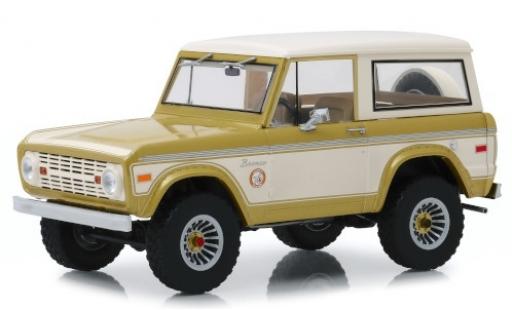Miniature Ford Bronco 1/18 Greenlight Colorado Gold Rush gold/beige 1976 Ford Bronco 1/18 Greenlight Colorado Gold Rush gold/beige 1976 miniature