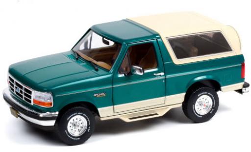 Miniature Ford Bronco 1/18 Greenlight Eddie Bauer Edition verte/beige 1993 Ford Bronco 1/18 Greenlight Eddie Bauer Edition verte/beige 1993 miniature