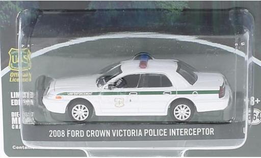 Miniature Ford Crown 1/64 Greenlight Victoria Police Interceptor blanche U.S.Forest Service 2008 Ford Crown 1/64 Greenlight Victoria Police Interceptor blanche U.S.Forest Service 2008 miniature