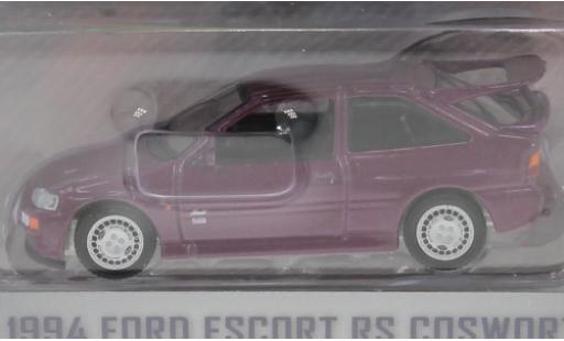Miniature Ford Escort 1/64 Greenlight MkV RS Cosworth metallise lila RHD 1994 Ford Escort 1/64 Greenlight MkV RS Cosworth metallise lila RHD 1994 miniature