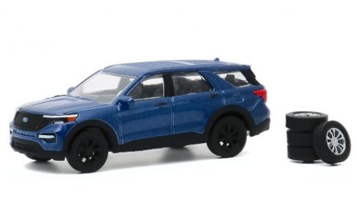 Miniature Ford Explorer 1/64 Greenlight ST metallise bleue 2020 avec Ersatzrädern Ford Explorer 1/64 Greenlight ST metallise bleue 2020 avec Ersatzrädern miniature