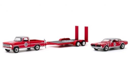 Miniature Ford F-1 1/64 Greenlight 00 1967 avec Flachbettanhänger et Mercury Cougar No.98 D.Gurney Ford F-1 1/64 Greenlight 00 1967 avec Flachbettanhänger et Mercury Cougar No.98 D.Gurney miniature