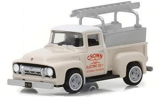 Miniature Ford F-1 1/64 Greenlight 00 beige Crown Eletric Co. 1954 mit Leiter Ford F-1 1/64 Greenlight 00 beige Crown Eletric Co. 1954 mit Leiter miniature