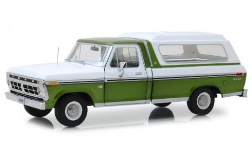 Miniature Ford F-1 1/18 Greenlight 00 metallise verte/blanche 1976 avec détachable Ladeabdeckung Ford F-1 1/18 Greenlight 00 metallise verte/blanche 1976 avec détachable Ladeabdeckung miniature