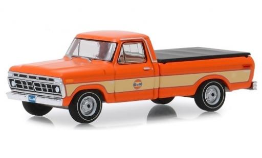 Miniature Ford F-1 1/64 Greenlight 00 orange/beige Gulf 1976 Ford F-1 1/64 Greenlight 00 orange/beige Gulf 1976 miniature