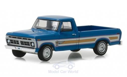 Miniature Ford F-1 1/64 Greenlight 00 Pick-Up bleue 1976 Ford F-1 1/64 Greenlight 00 Pick-Up bleue 1976 miniature