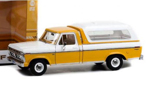Miniature Ford F-1 1/18 Greenlight 00 Pick Up jaune/blanche 1976 mit abnehmbarem HardTop Ford F-1 1/18 Greenlight 00 Pick Up jaune/blanche 1976 mit abnehmbarem HardTop miniature