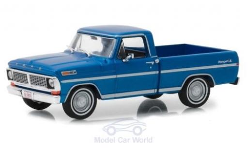 Miniature Ford F-1 1/43 Greenlight 00 Pick-Up metallise bleue 1970 Ford F-1 1/43 Greenlight 00 Pick-Up metallise bleue 1970 miniature