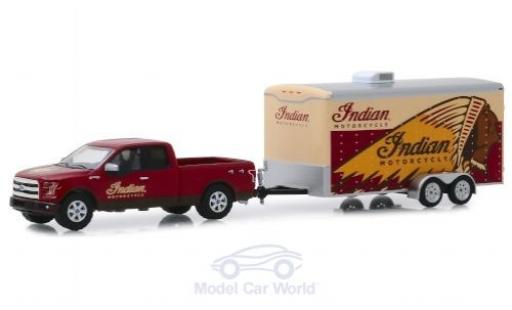 Miniature Ford F-1 1/64 Greenlight 50 Indian Motorcycle 2015 mit Transportanhänger Ford F-1 1/64 Greenlight 50 Indian Motorcycle 2015 mit Transportanhänger miniature